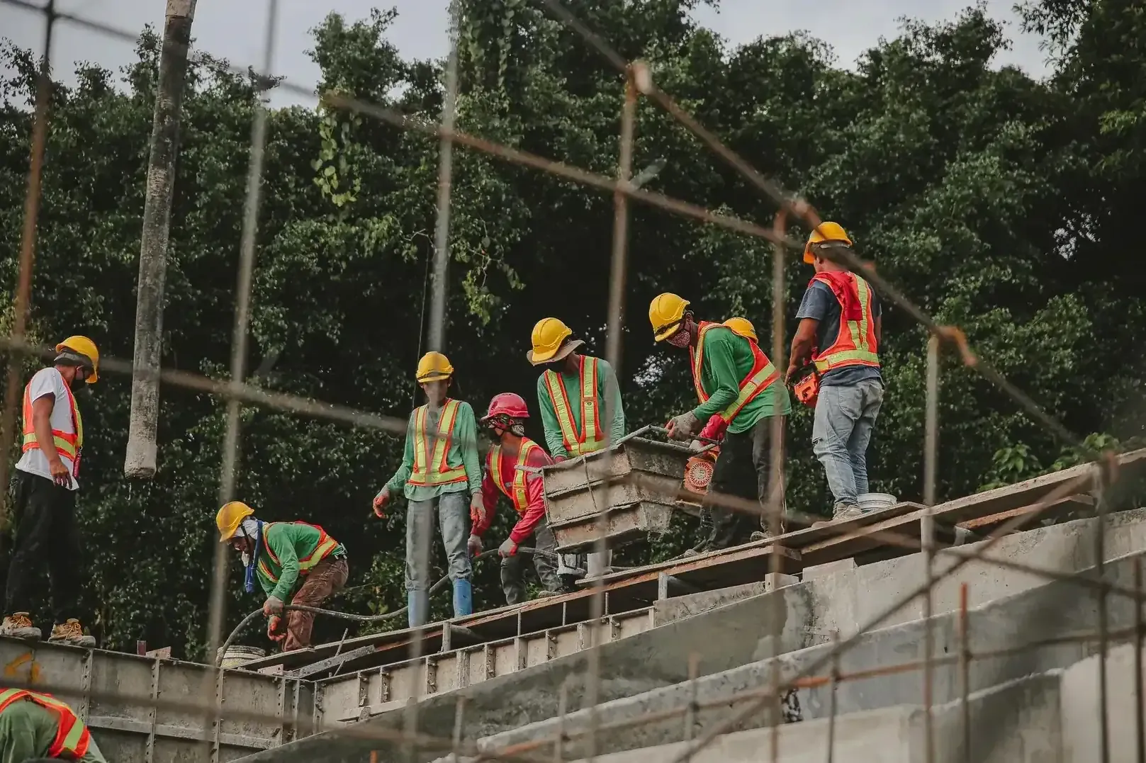 Our roofing team at work
